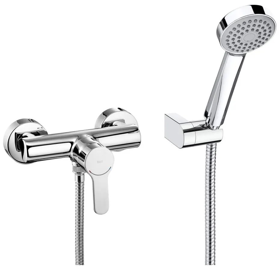 Roca A5A2009C02 - Zestaw prysznicowy z baterią L20 chrom błyszczący