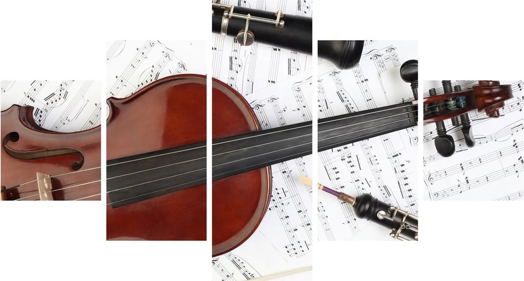 Obraz - Instrumenty muzyczne (125x70 cm)