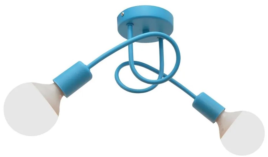 Dziecięcy żyrandol natynkowy OXFORD 2xE27/15W/230V niebieski