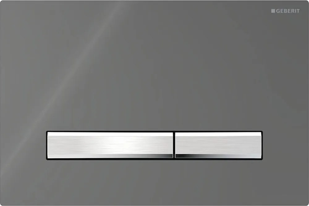 Geberit 115.788.SD.2-przycisk spłukujący Sigma50 24,6x16,4 cm antracyt/matowy chrom