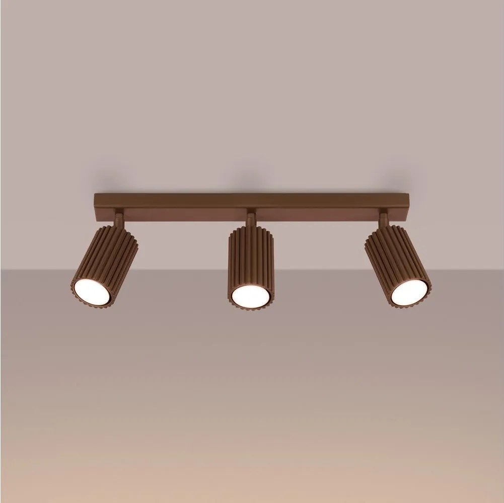 Brilagi - Oprawa punktowa LED CRESTO 3xGU10/10W/230V brązowa