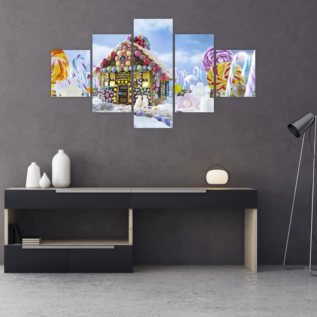 Obraz - Chatka z piernika (125x70 cm)