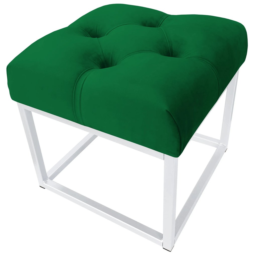 Pufa CHESTERFIELD LOFT ławka postawa biała MG25