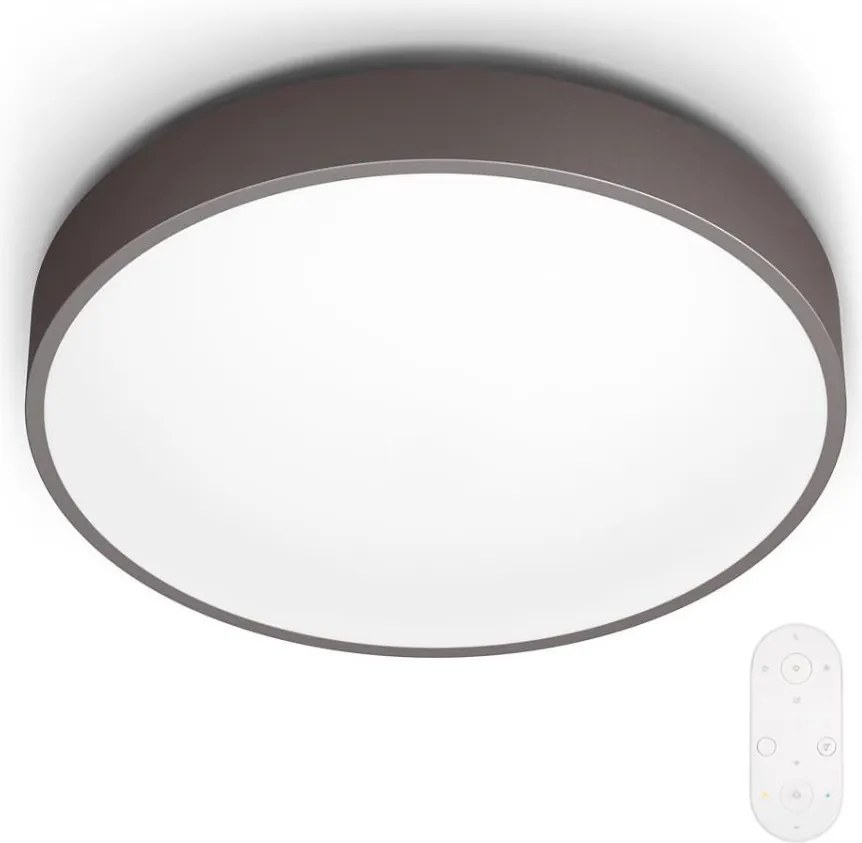 Philips 60262/43/P5 - ściemnialna lampa sufitowa LED brązowa LED/28W/230V + z pilotem