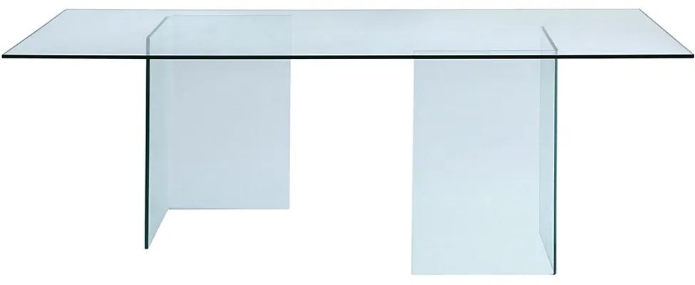 Stół do jadalni COLEDON - Dla 8 osób - Szkło hartowane