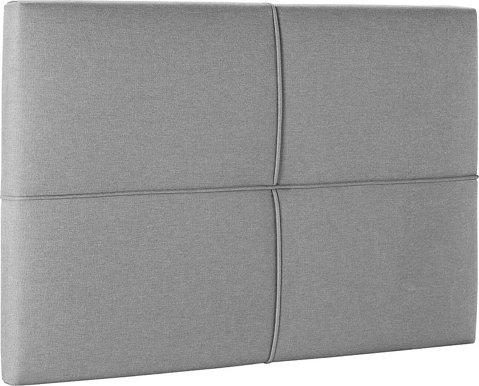 Szara tapicerowana głowica łóżka Sicilia 90x60 cm