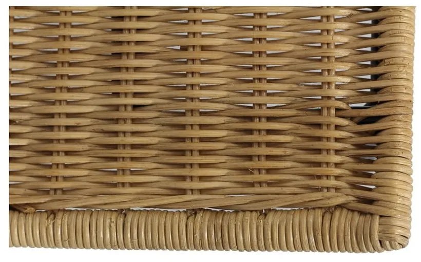 Zestaw 4 rattanowych krzeseł Sofia i czarnego stołu Marienlis – Bonami Essentials