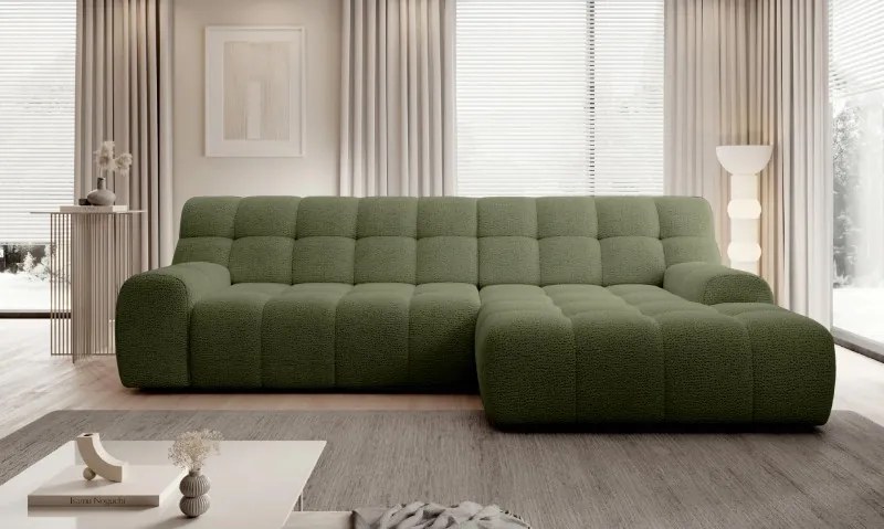 Narożnik COCOON S w układzie L z elektryczną regulacją siedziska Prawostronny w tkaninie JAGUAR 12