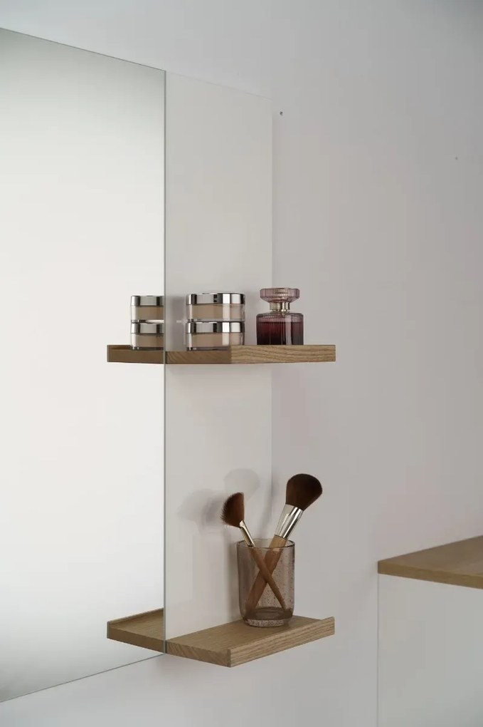 Lustro łazienkowe L-WOOD 79 cm biały połysk KROFAM