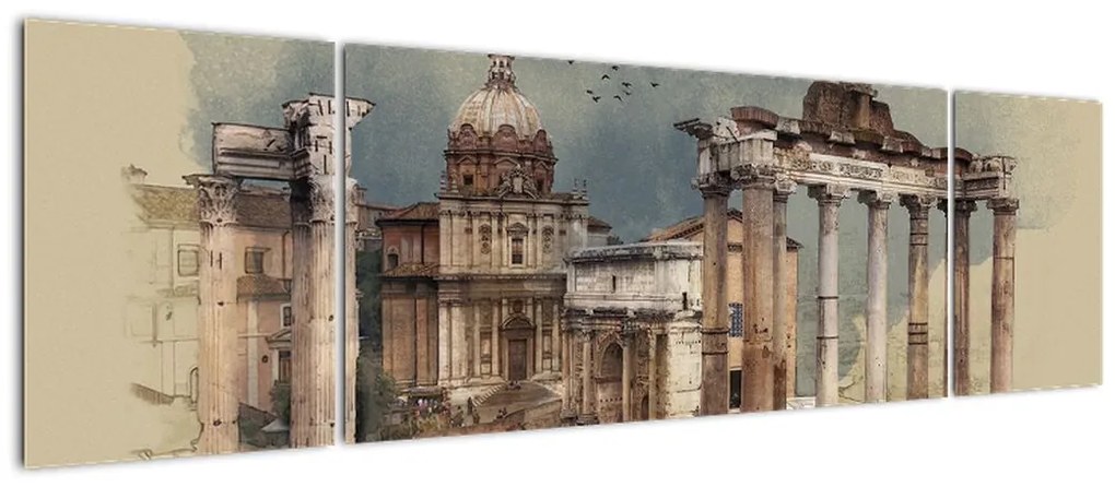Obraz - Forum Romanum, Rzym, Włochy (170x50 cm)