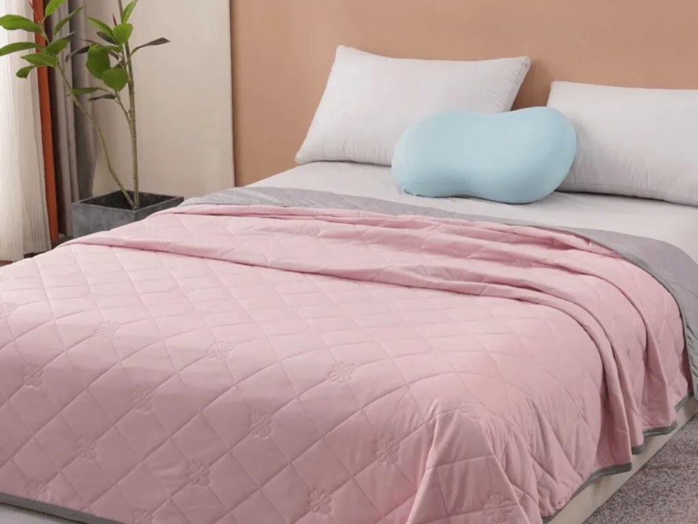 Chłodząca letnia kołdra ELARIA, różowa Rozmiar: 140 x 200 cm