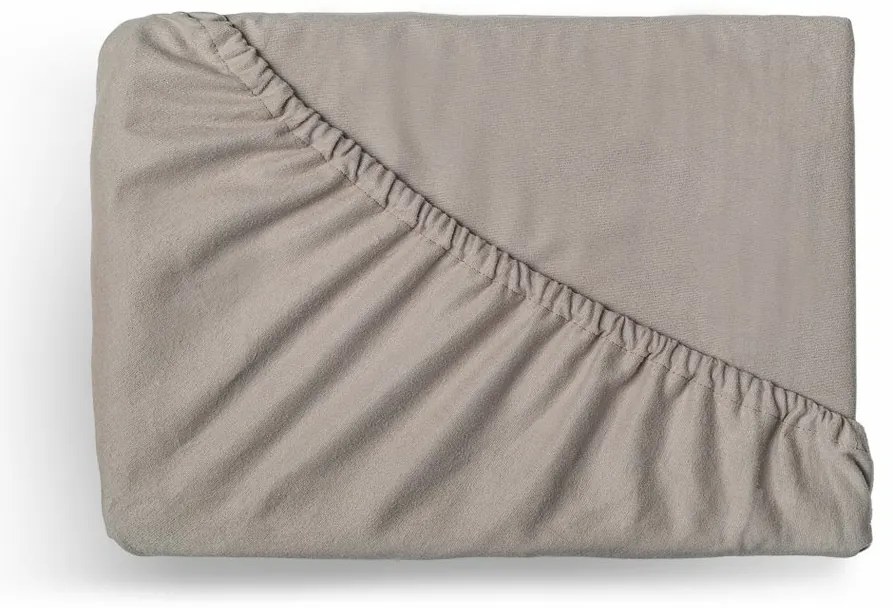 Kvalitex Prześcieradło flanelowe beżowy, 180 x 200 cm