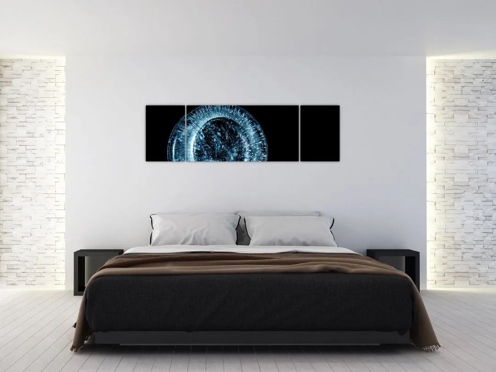 Obraz kropli lodu (170x50 cm)