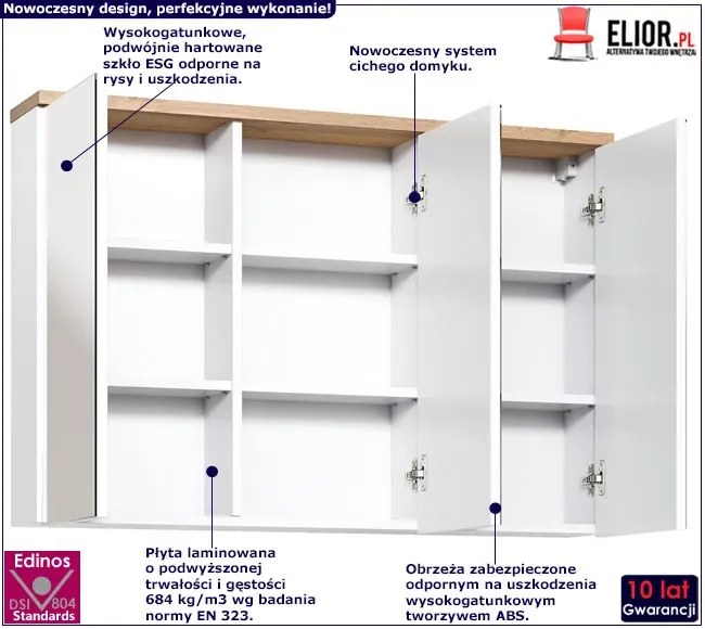 Podwieszana Szafka Łazienkowa Z 10 Rozmiarów K5-D71