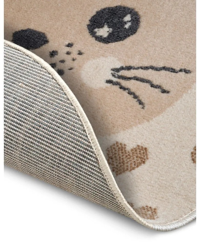 Beżowy dywan dziecięcy ø 140 cm Cat – Hanse Home