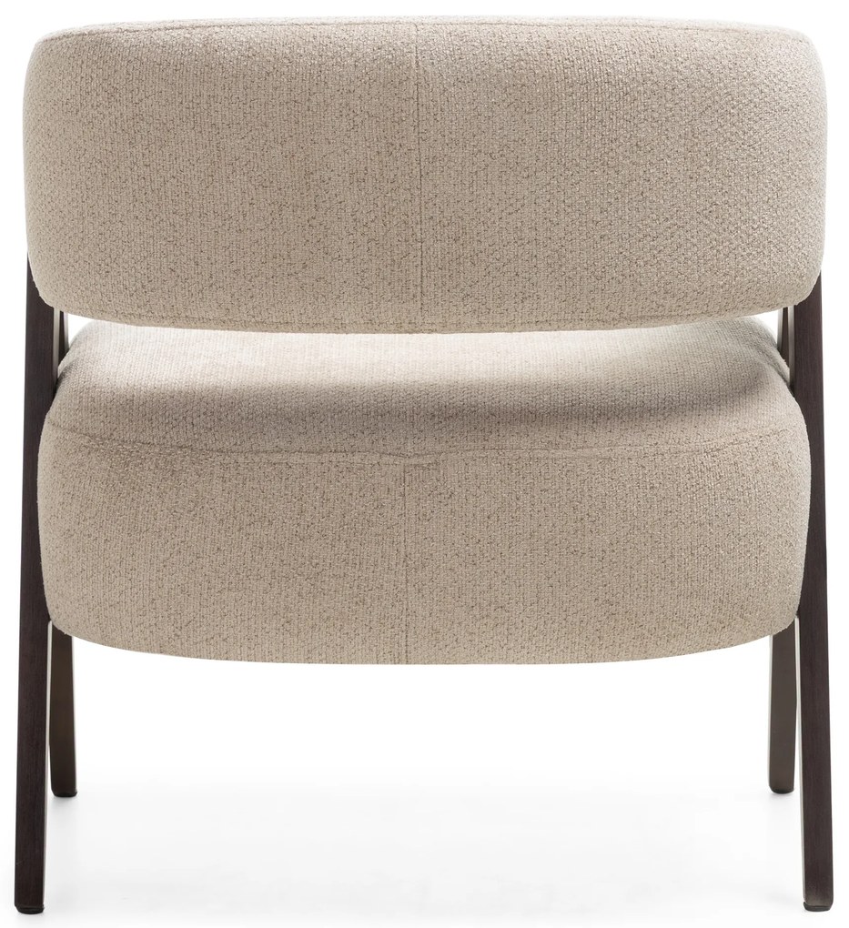 Beżowy designerski fotel MIZU
