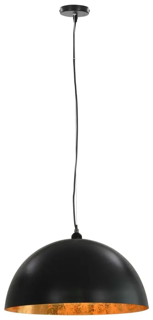 Czarno-złote lampy wiszące nad stół 2 sztuki - 4X EX105 H9-A34