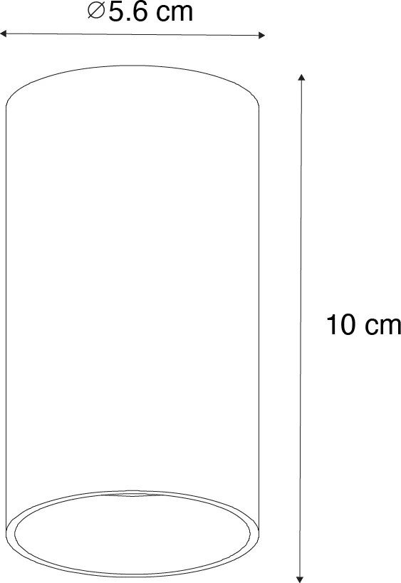 Inteligentny reflektor natynkowy ciemny brąz z Wifi GU10 50 mm - Tuba