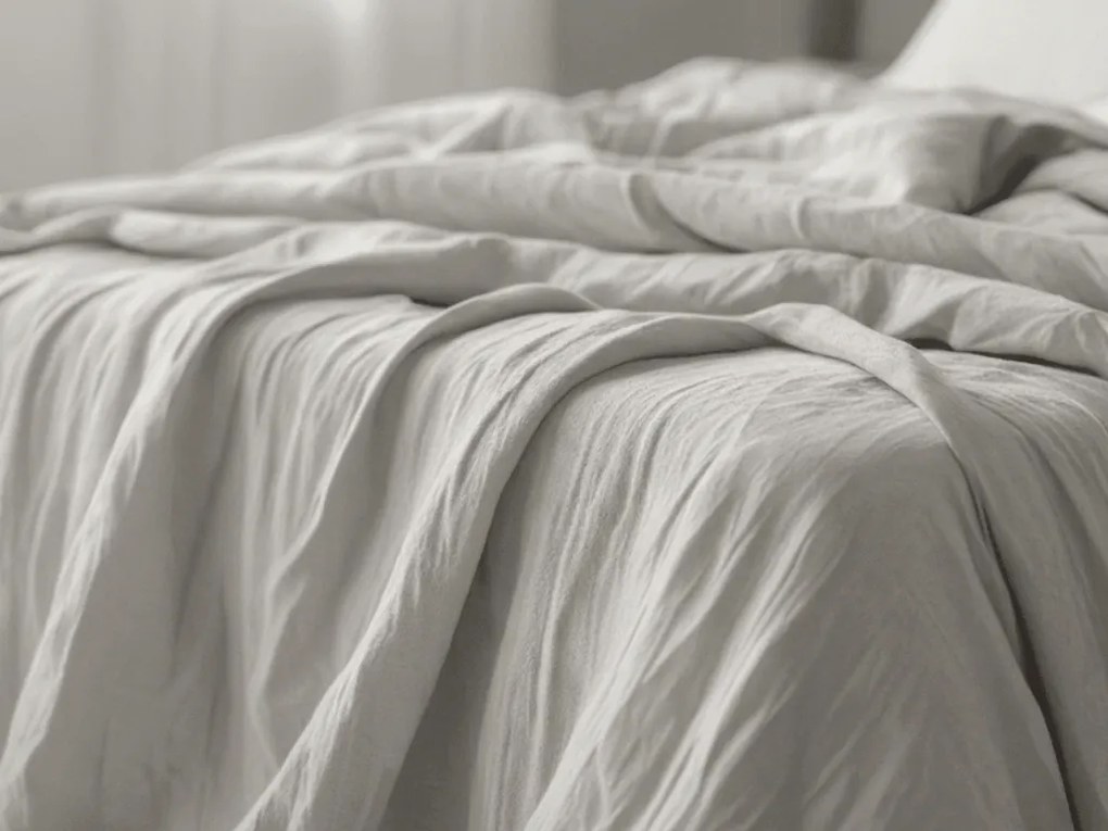 PrzytulneMieszkanie.pl PrzytulneMieszkanie.pl Pościel muślinowa PURELY jasnoszara Rozmiar pościeli: 80 x 80 cm | 135 x 200 cm