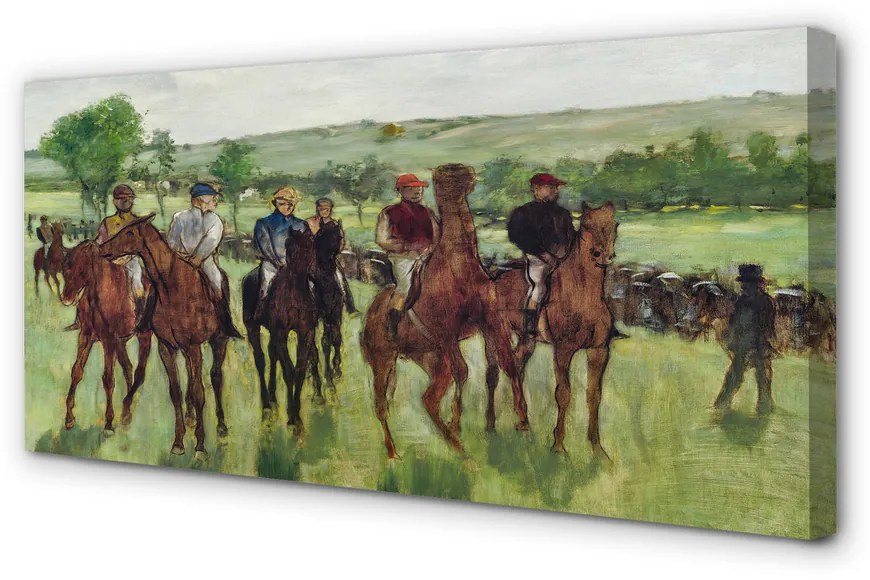 Obraz canvas na ścianę Jeźdźcy - Edgar Degas