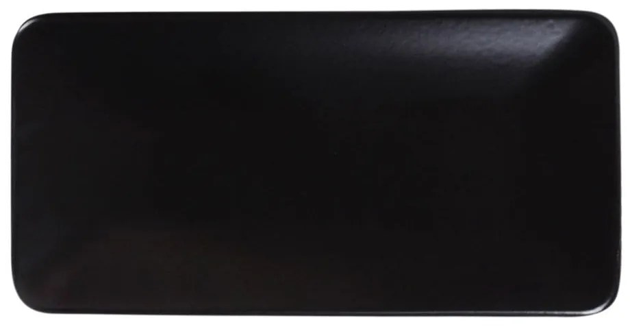 Czarne kamionkowe talerze zestaw 2 szt. – Hermia