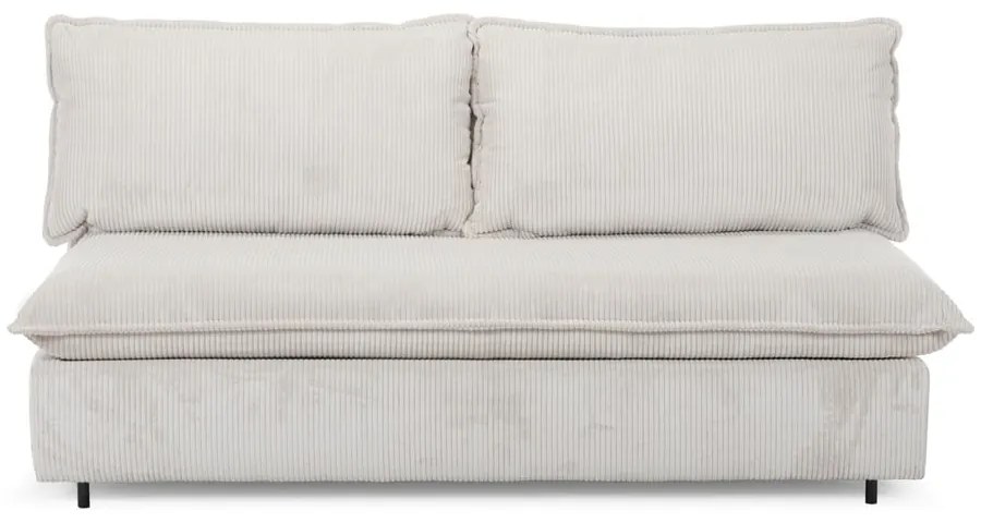 Beżowa sztruksowa rozkładana sofa 184 cm Isadora – Bobochic Paris