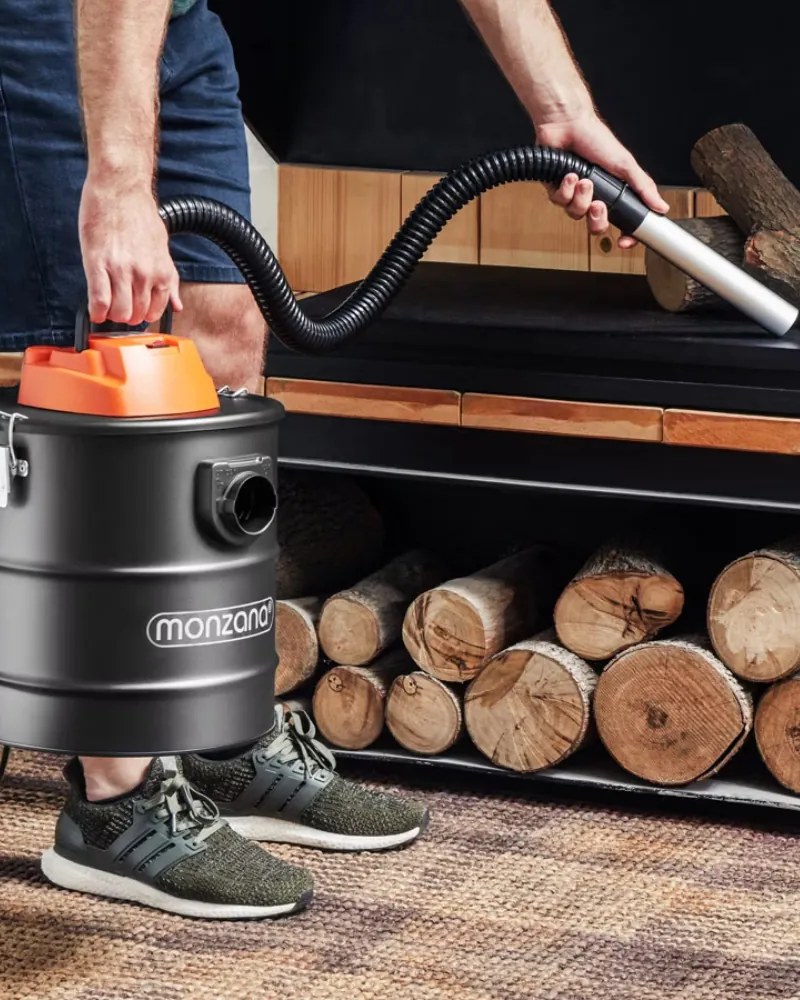 Odkurzacz do popiołu BENEDIKT, 1200 W, 18 kPa, czarny/pomarańczowy Monzana