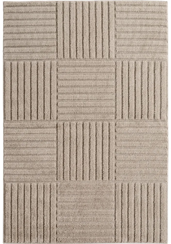 Dywan nowoczesny Art 3D Kwadraty beżowy 80 cm x 150 cm