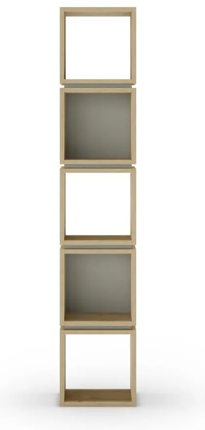 Zielony regał w dekorze dębu 32x167 cm Lofty – Marckeric