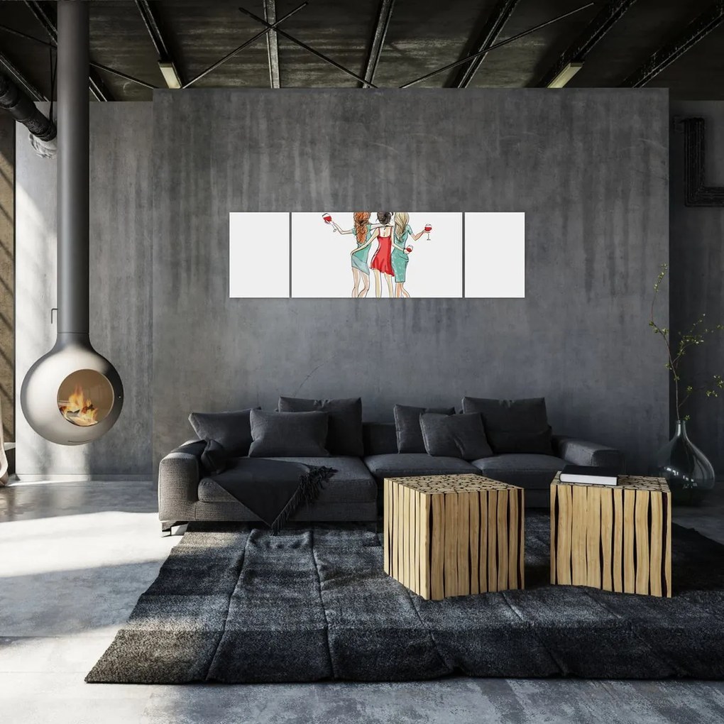 Obraz - Wiecznie młody, wiecznie pijany (170x50 cm)