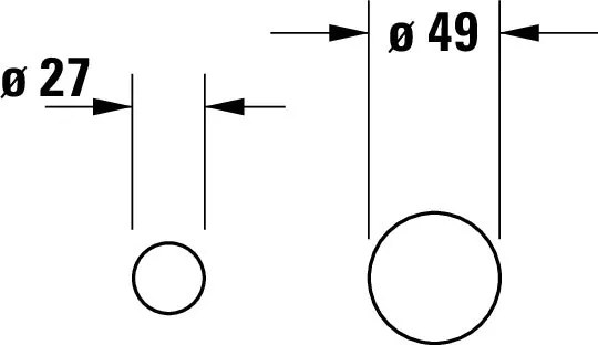 Jednouchwytowa bateria umywalkowa podtynkowa Duravit Circle