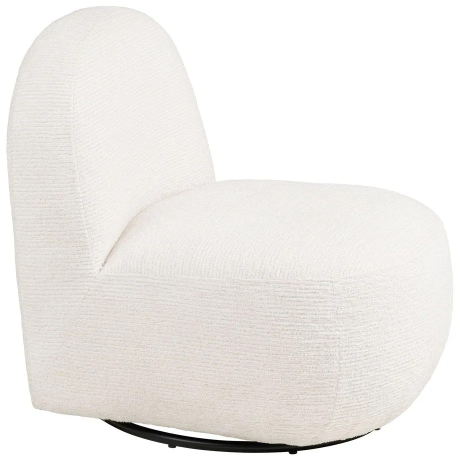 Kremowy obrotowy fotel Milo – House Nordic