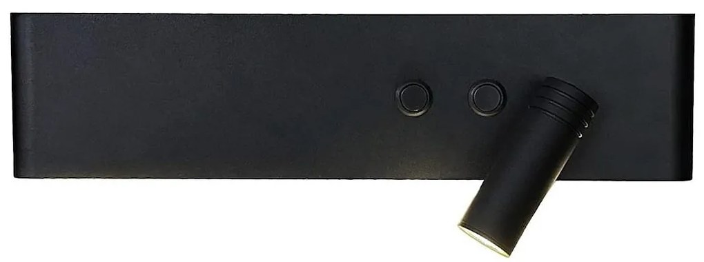 LED kinkiet punktowy RESORT LED/10W/230V + LED/3W czarny prawy