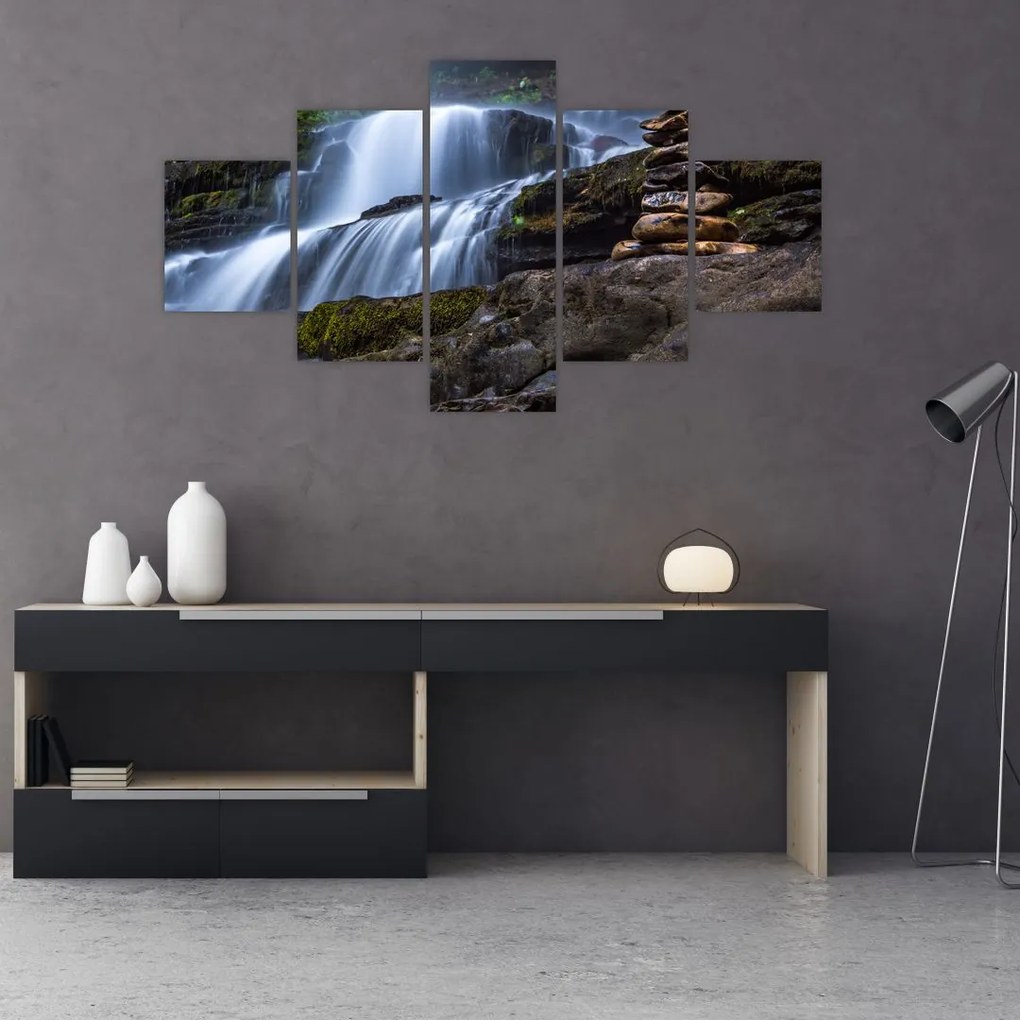 Obraz wodospadu (125x70 cm)