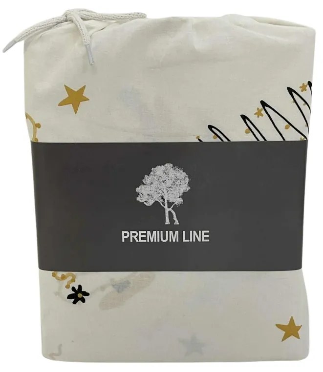 PrzytulneMieszkanie.pl PrzytulneMieszkanie.pl Bawełniana pościel FROST & GOLD biała Rozmiar pościeli: 70 x 90 cm | 140 x 200 cm