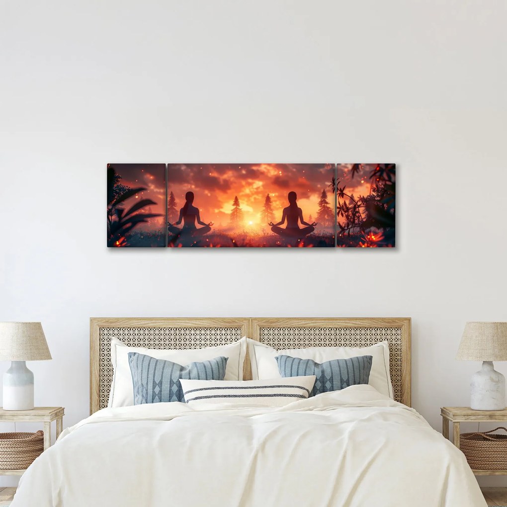 Obraz - Joga w przyrodzie (170x50 cm)