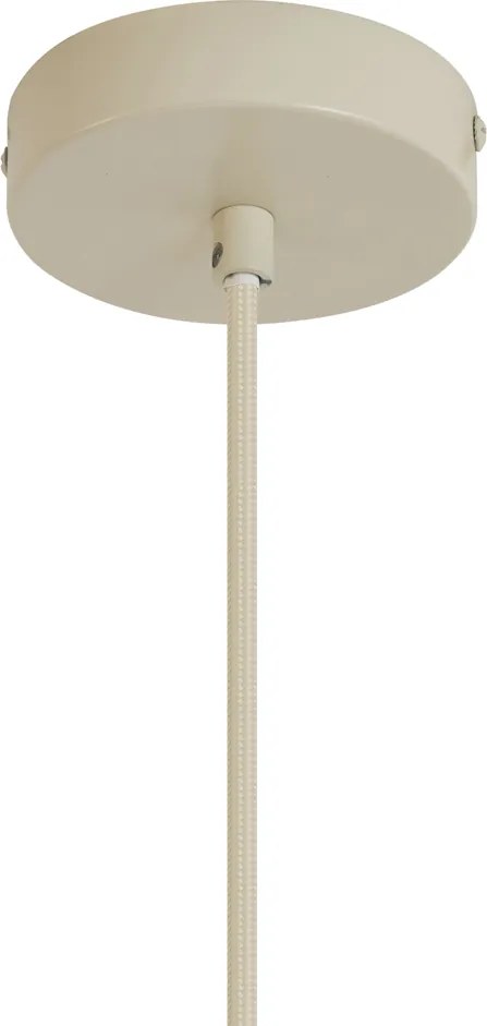 Retrowlana lampa wisząca beżowa z matowym szkłem - Fedde