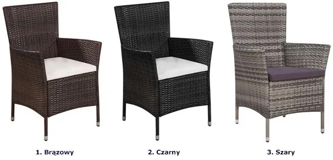 Szary 3-częściowy zestaw mebli ogrodowych bistro – Aser