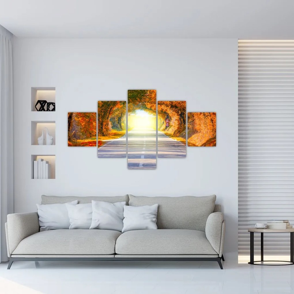 Obraz - Brama wykonana z koron drzew (125x70 cm)