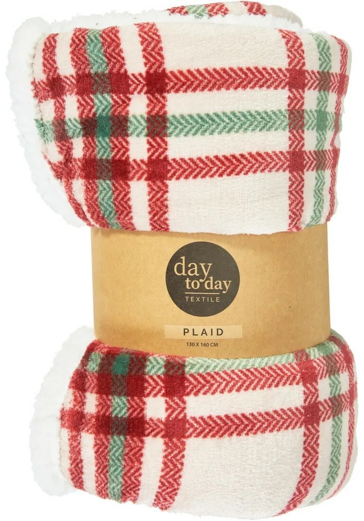 Koc z barankiem Checkered 160 x 130 cm