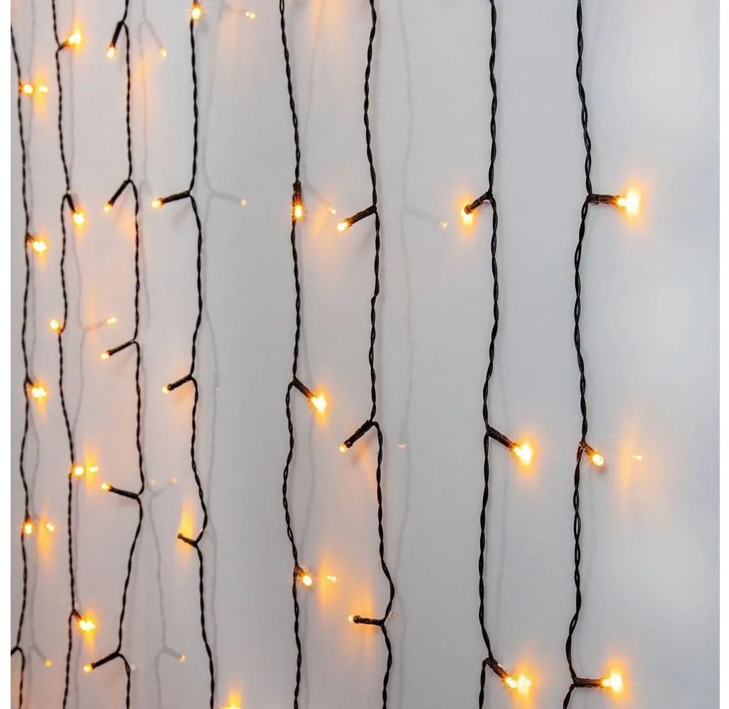 Eglo 411526 - Zewnętrzna kurtyna świąteczna LED GOLDEN, 120 diod LED, 1,8 m, IP44, ciepła biel