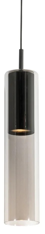 Nowoczesna czarna lampa wisząca do systemu szynowego 1-fazowego - Iconic Lloyd