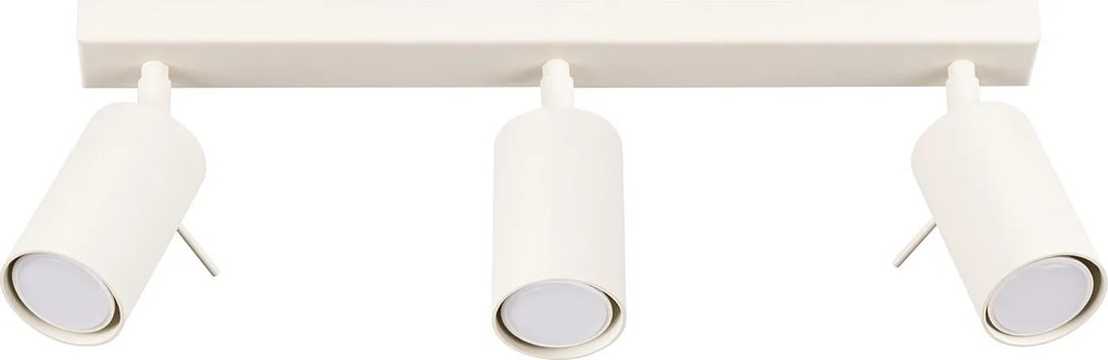 Lampa Sufitowa Nowoczesny Ring, Stal - 3 Źródło - L.45 X H.17 Cm - Beżowy