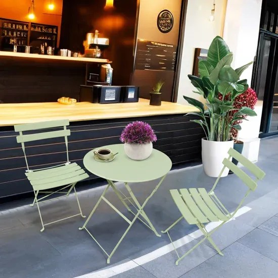 Zielony zestaw ogrodowy na balkon E4-B13