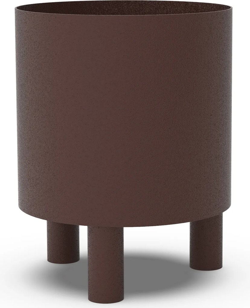 Niska doniczka metalowa Bom H30 cm