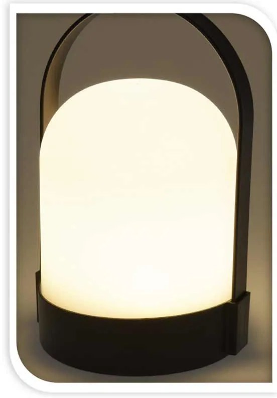 Lampa LED w kształcie latarenki z uchwytem, 21 cm
