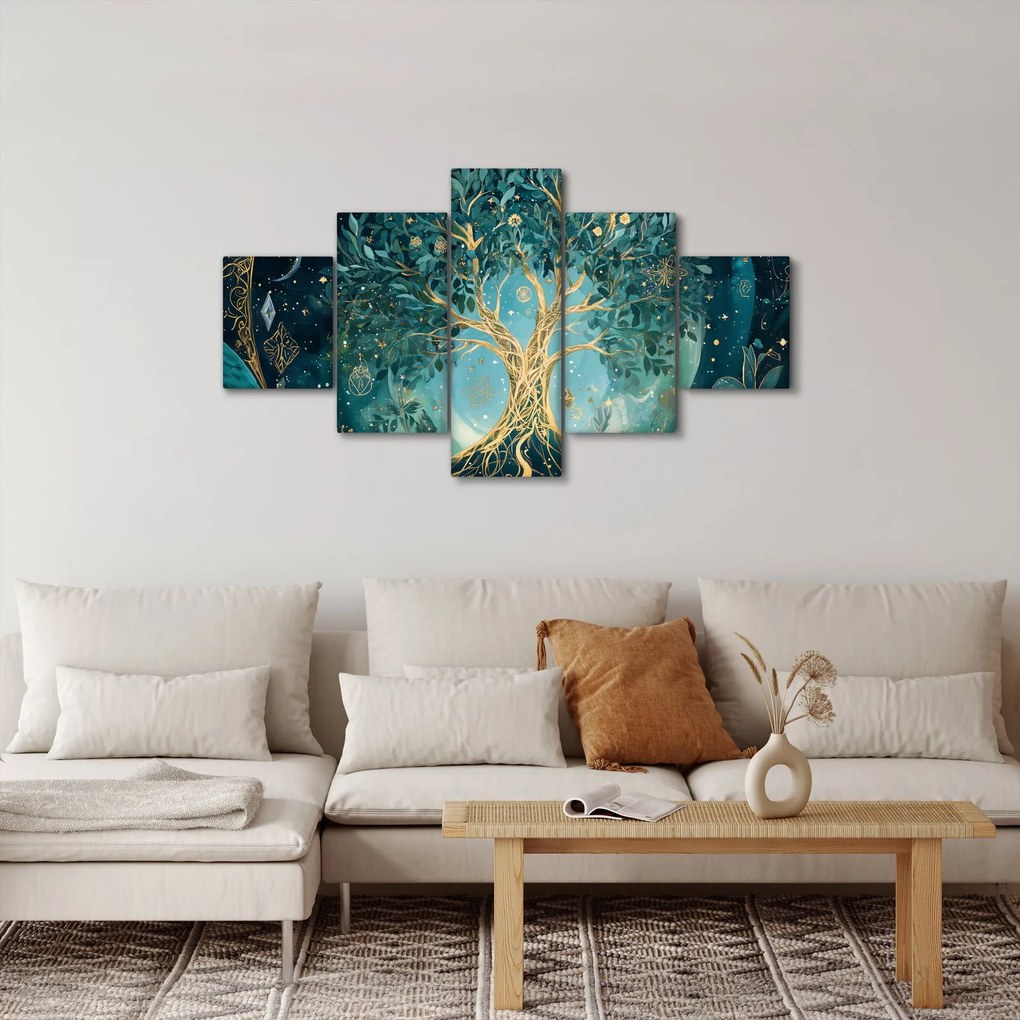Obraz – Drzewo życia we wszechświecie (125x70 cm)