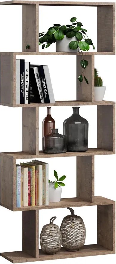 Nowoczesny regał na książki dąb kolonialny R0-D82