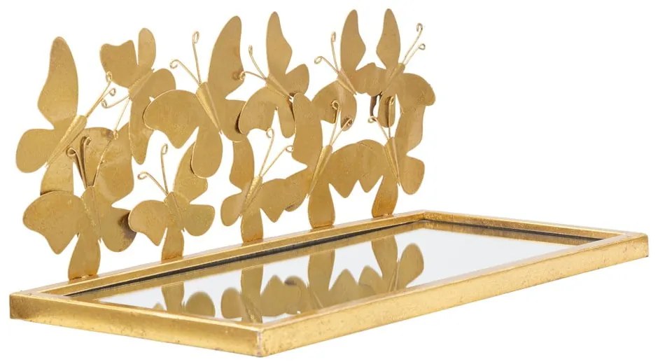 Szafka nocna w kolorze złota Butterfly – Mauro Ferretti