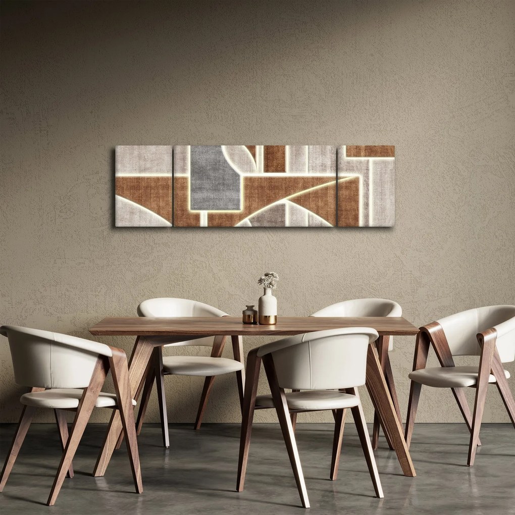 Obraz - Kształty (170x50 cm)